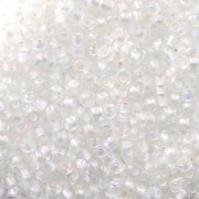 Preciosa Perles rocailles 11/0 2 mm - Crystal AB Silver Lined x20g|raw }}