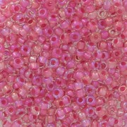 Preciosa Perles rocailles 11/0 2 mm - Crystal AB Hot Pink Lined x20g
