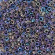 Preciosa Perles rocailles 11/0 2 mm - Crystal AB Black Lined x20g