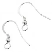 Crochets d'oreilles - Fabrication Européenne - 18 mm en Argent 925 x2