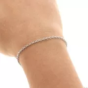 Bobine de chaîne maille Forçat 2,8x2,3 mm en Acier inoxydable x10m