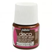 Peinture acrylique - Deco Brillant de Pébéo -  Chocolat n°144 x 45ml