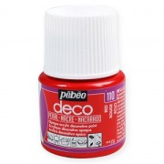 Peinture acrylique - Deco Nacré de Pébéo - Rouge n°110 x 45ml|raw }}