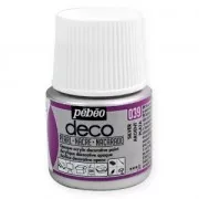 Peinture acrylique - Deco Nacré de Pébéo - Argent n°039 x 45ml