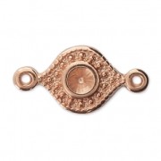 Intercalaire 2 anneaux pour cabochon PureCrystal 1028/1088 3 mm doré rose x1|raw }}