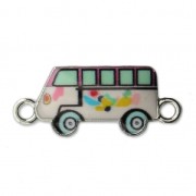 Intercalaire autobus résine époxy 2 anneaux 25 mm argenté x1