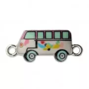 Intercalaire autobus résine époxy 2 anneaux 25 mm argenté x1