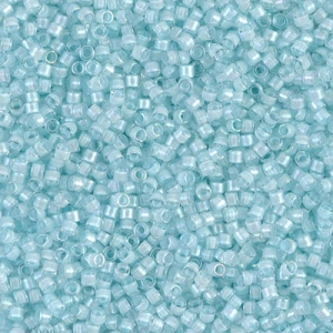 Miyuki Delica 11/0 DB0078 - Aqua Mist Lined Crystal Luster x8g