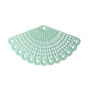 Pendentif teinté laser cut éventail 39x22 mm Mint x1|raw }}