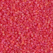 Miyuki Delica 11/0 DB0856 - Mat Transparent Red Orange AB x8g
