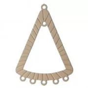 Intercalaire/Chandelier teinté laser cut triangle 36x25 mm Powder Almond x1