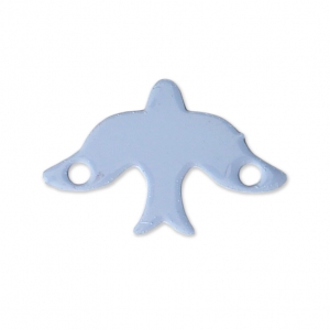 Intercalaire 2 trous teinté laser cut hirondelle 15x10 mm Baby Bleu x1