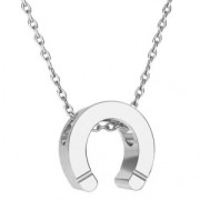 Poussoir / Perle pour cordon 2 mm en Argent 925 - Fer à cheval x1