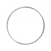 Anneau de montage et tissage rond 45 mm fabrication Européenne argenté|raw }}