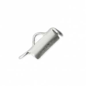 Embout pour tissage de perles rocailles & Delica Miyuki 7 mm argenté mat x1