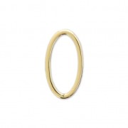 Anneau de montage et tissage ovale 13x7 mm doré x1|raw }}