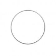 Anneau de montage et tissage rond 40 mm - Argenté x1|raw }}