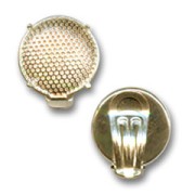 Clips tamis 21 mm doré à l'or fin x2