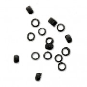 Perles à écraser 2 mm noir x2g