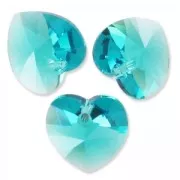 Coeur PureCrystal 6228 14,4x14 mm Blue Zircon  x1