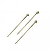 Clous tête boule 25x0.7 mm - Fabrication Européenne - Gold bronze X25