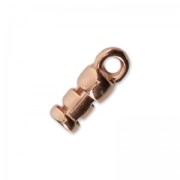 Embouts à serrer pour cordon 2 mm - doré rose x1