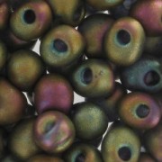 Mini-gouttes Miyuki 3.4 mm DP2035 - Mat Metallic Khaki Iris x8g|raw }}