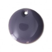 Sequins ronds en métal et résine époxy 16 mm Mauve x6|raw }}