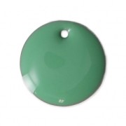 Sequins ronds en métal et résine époxy 16 mm Mint x6|raw }}