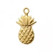 Breloque fine Ananas 12.5x7 mm en Gold filled (Or laminé)  x1