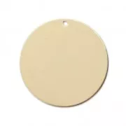 Sequin rond 22 mm - médaille à graver - en Gold filled (Or laminé) x1