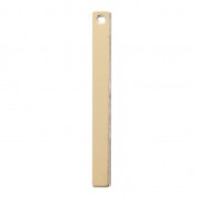 Sequin rectangulaire 26x3 mm en Gold filled (Or laminé)  x1