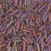 Bugles Miyuki 6 mm BGL-134FR - Mat Tr Dark Topaz AB x10g