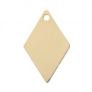 Sequin losange 23.5x15 mm - médaille à graver - en Gold filled (Or laminé) x1