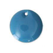 Sequins ronds en métal et résine époxy 12 mm Bleu x8|raw }}