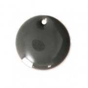 Sequins ronds en métal et résine époxy 12 mm Gris Moyen x8|raw }}