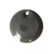 Sequins ronds en métal et résine époxy 12 mm Gris Moyen x8