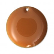 Sequins ronds en métal et résine époxy 20 mm Moutarde x5|raw }}