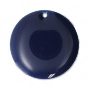 Sequins ronds en métal et résine époxy 20 mm Bleu Nuit x5|raw }}