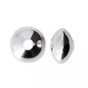 Perles intercalaires rondes aplaties 5.7x3.7 mm en Argent 925 x5