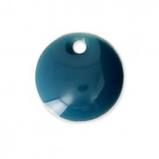 Sequins ronds en métal et résine époxy 8 mm Petrol x10|raw }}