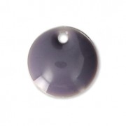 Sequins ronds en métal et résine époxy 8 mm Mauve x10|raw }}