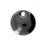 Sequins ronds en métal et résine époxy 8 mm Noir x10|raw }}