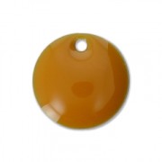 Sequins ronds en métal et résine époxy 10 mm Moutarde x10|raw }}