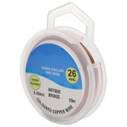 Fil de cuivre pour bijoux 0.40 mm Antique Bronze x20m