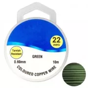Fil de cuivre pour bijoux 0.60 mm Green x10m
