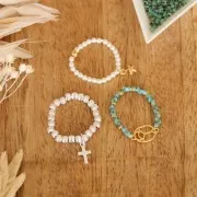 Mini breloques étoiles 7x4.5 mm pour fabrication de bijoux DIY doré rose x4