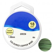 Fil de cuivre pour bijoux 1 mm Green x4m|raw }}