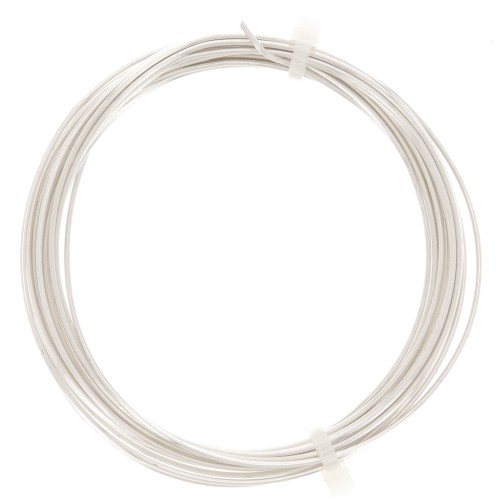 Fil de cuivre pour bijoux 1 mm Argenté x4m