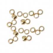 Perles à écraser 2.5 mm - Fabrication Européenne - Doré à l'or fin x50